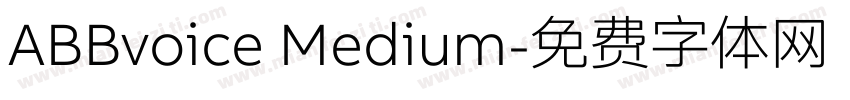 ABBvoice Medium字体转换